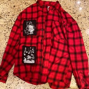 Zara flannel size L